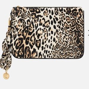 CAMILLA *Cool For Cats* animal print silk boho party clutch wristlet pouch
